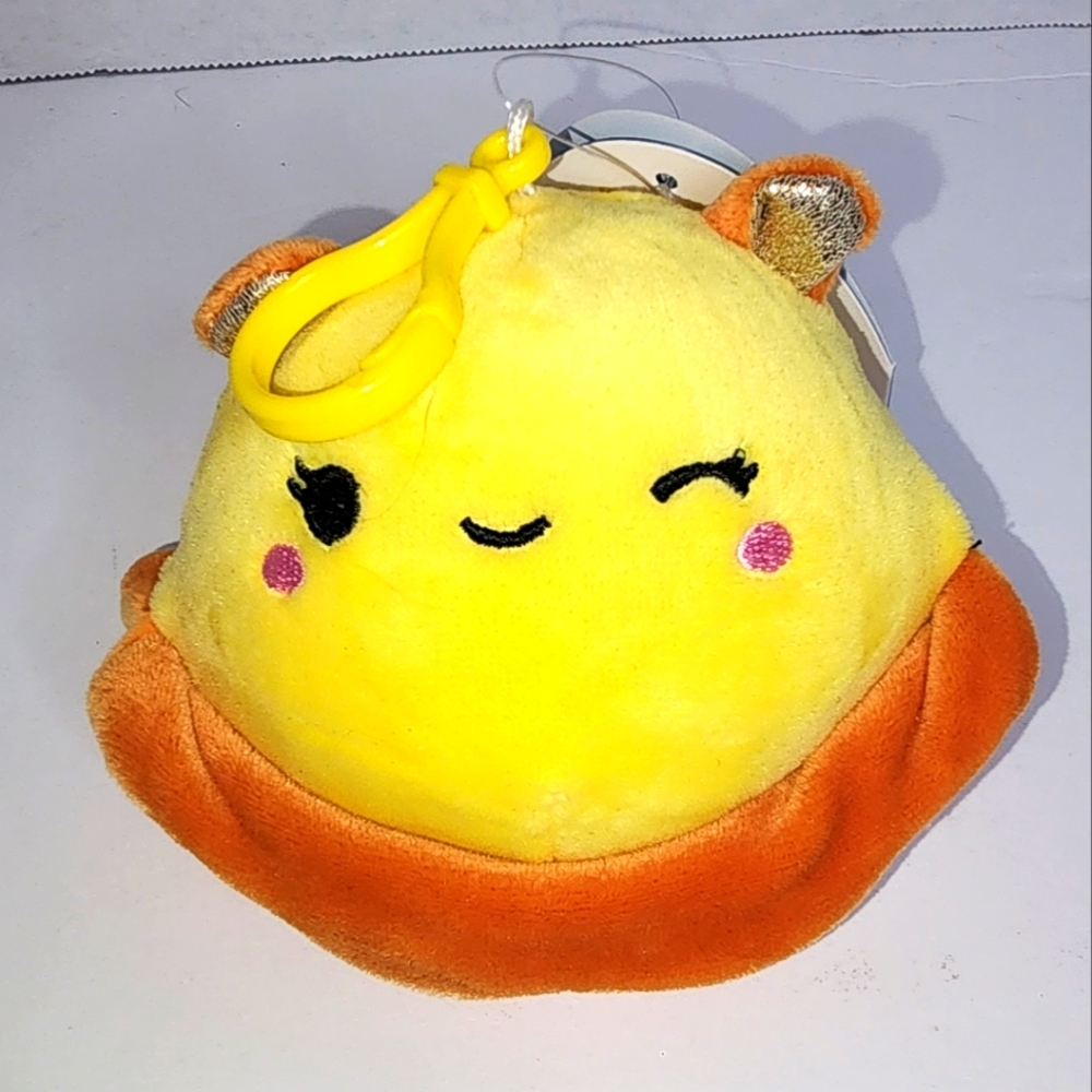 BIJAN 🐙 Yellow Dumbo Octopus Clip Original Squishmallow by Kelly Toy ☆》NWT 《☆